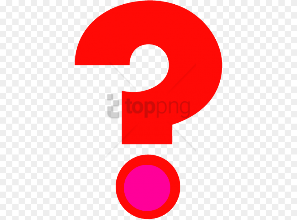 Red Question Mark Image With Circle, Number, Symbol, Text Free Transparent Png