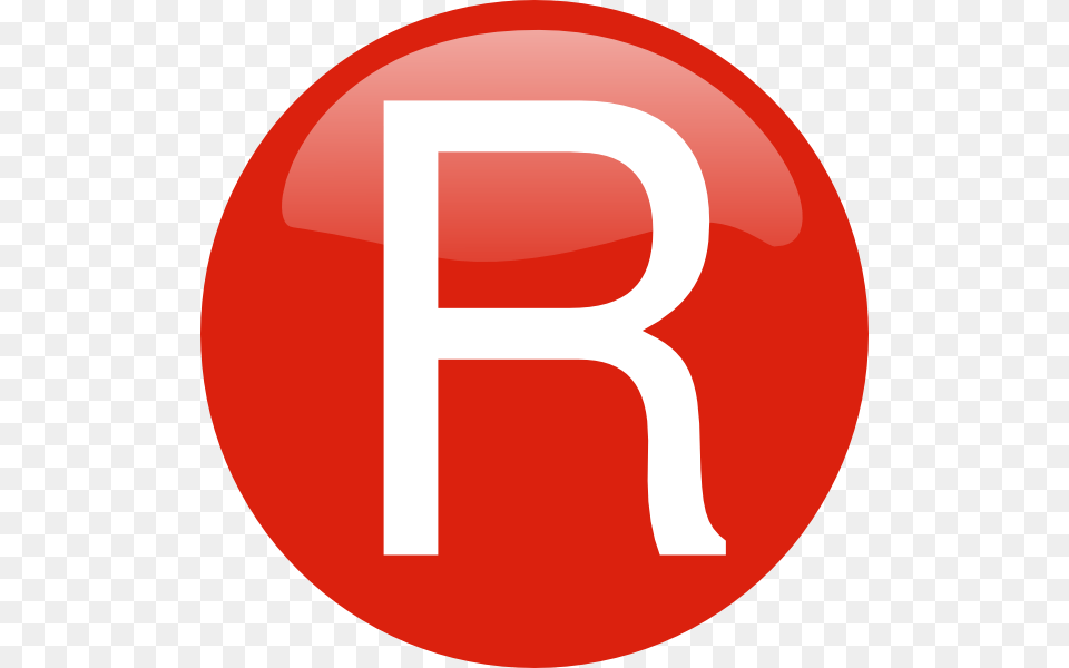 Red R Text Button Clip Art, First Aid, Sign, Symbol Free Transparent Png