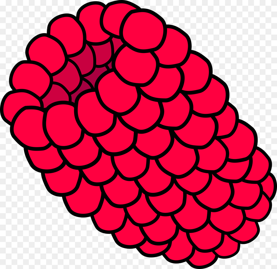 Red Raspberry Svg Clip Arts, Berry, Food, Fruit, Plant Free Png