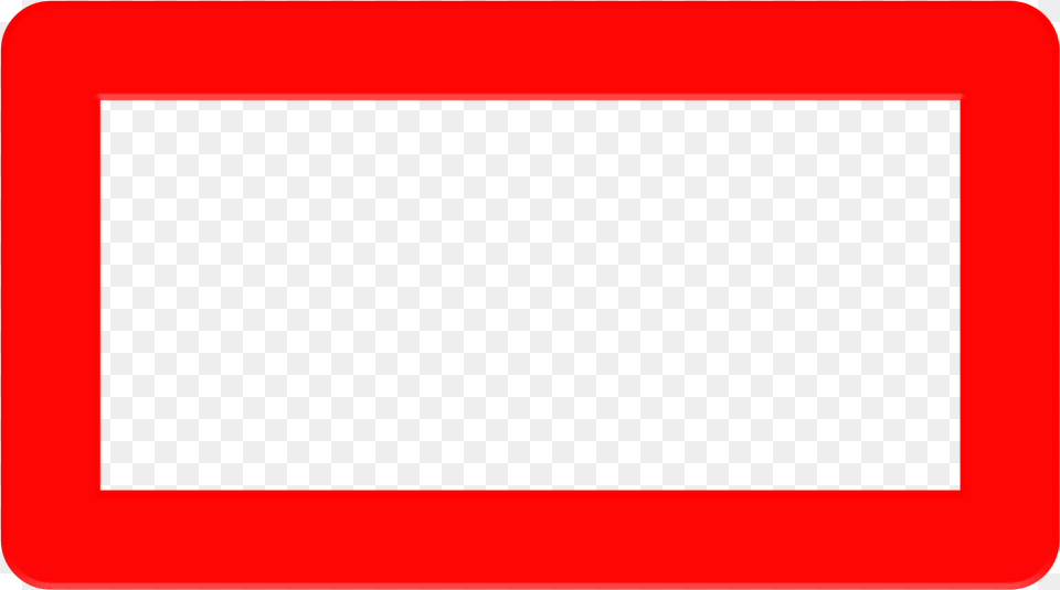 Red Rectangle Clip Art, Electronics, Screen, Blackboard Png Image