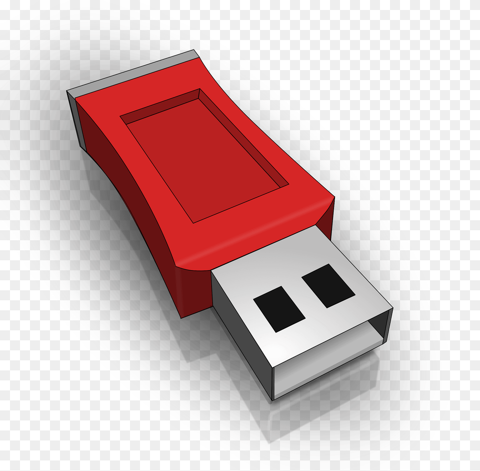 Red Rectangular Usb Drive Clipart, Accessories, Computer Hardware, Electronics, Hardware Free Png Download