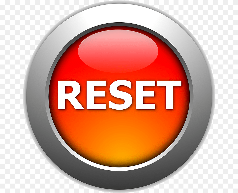 Red Reset Button, Sign, Symbol, Logo Png
