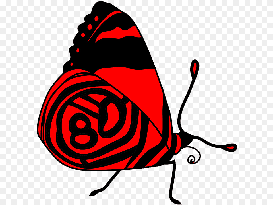 Red Resting Butterfly Animal, Insect, Invertebrate Png Image
