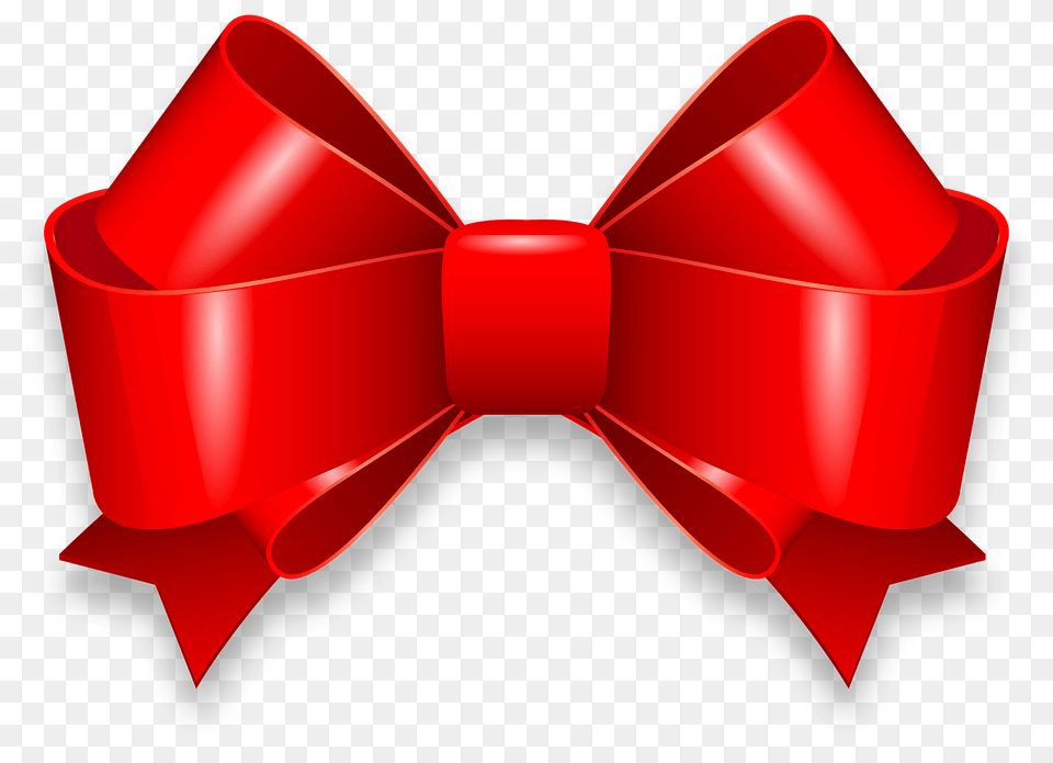 Red Ribbon Bow Clipart, Accessories, Formal Wear, Tie, Bow Tie Png Image
