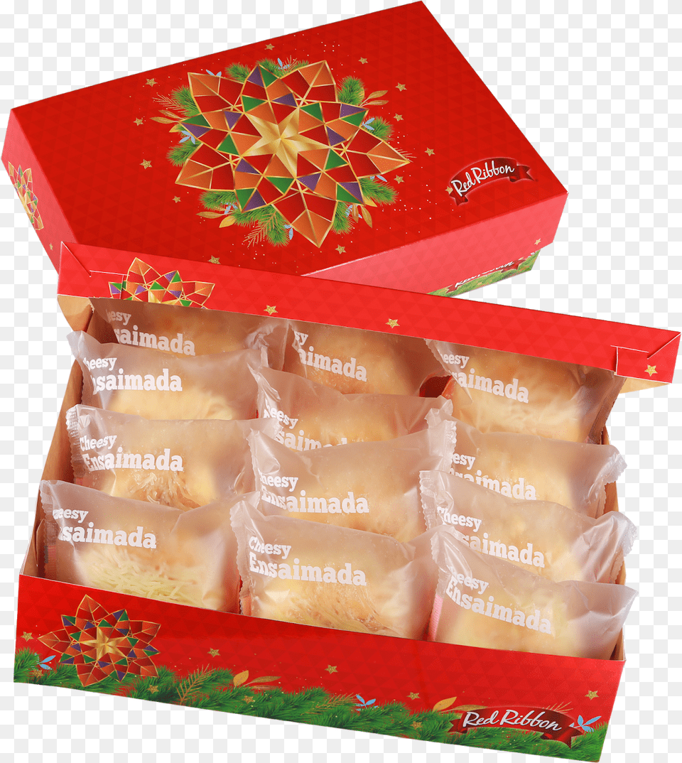 Red Ribbon Butter Mamon, Bread, Food, Box, Sweets Free Transparent Png