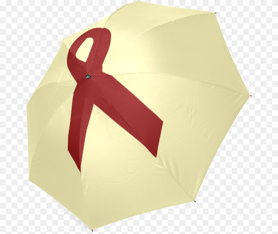 Red Ribbon Foldable Umbrella, Canopy Png