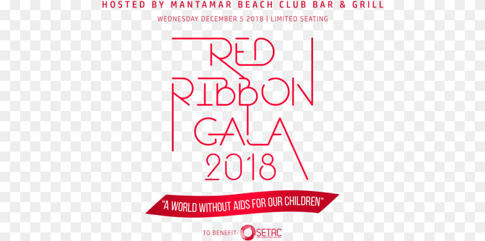Red Ribbon Gala 2018 Puerto Vallarta Estudiomrgreen Graphic Design, Advertisement, Poster, Text, Book Png