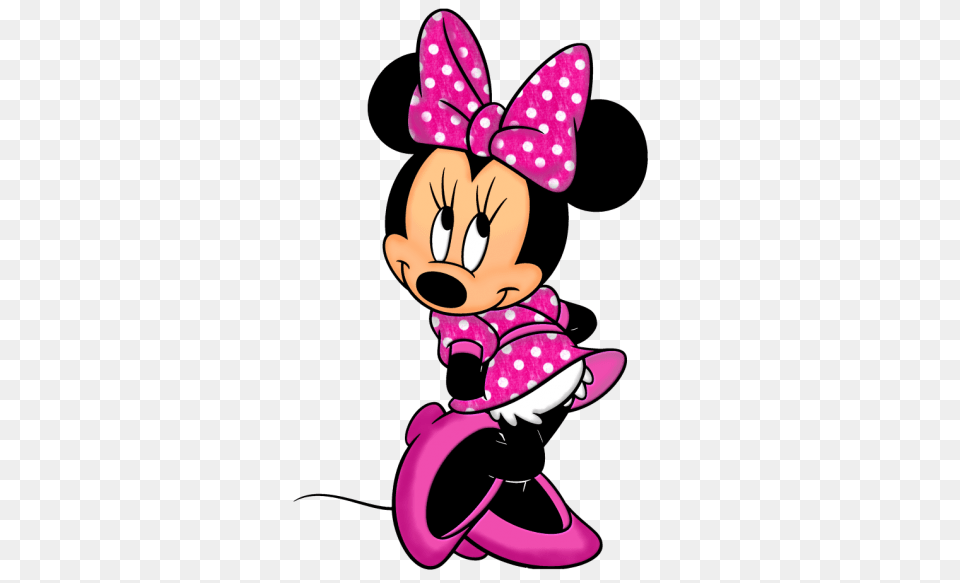 Red Ribbon Minnie Mouse Clip Art, Purple, Cartoon, Baby, Person Free Transparent Png