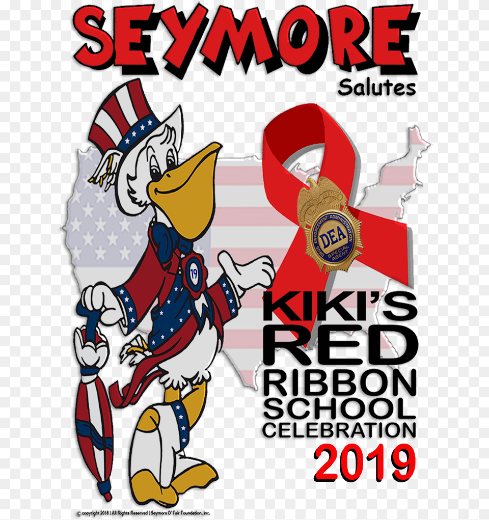 Red Ribbon School Celebration U2014 Seymoreu0027s Foundation War On Drugs, Advertisement, Book, Poster, Publication Free Png