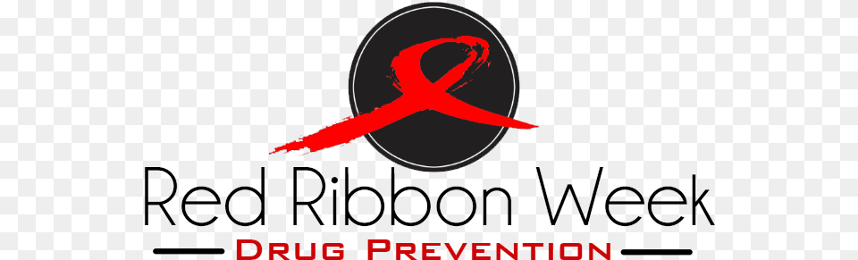 Red Ribbon Week Logo Emblem, Alphabet, Ampersand, Symbol, Text Png Image