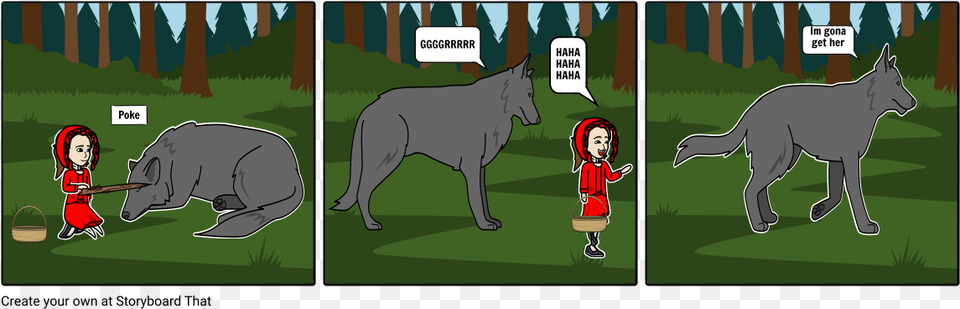Red Riding Hood Big Bad Wolf, Book, Comics, Publication, Person Free Transparent Png