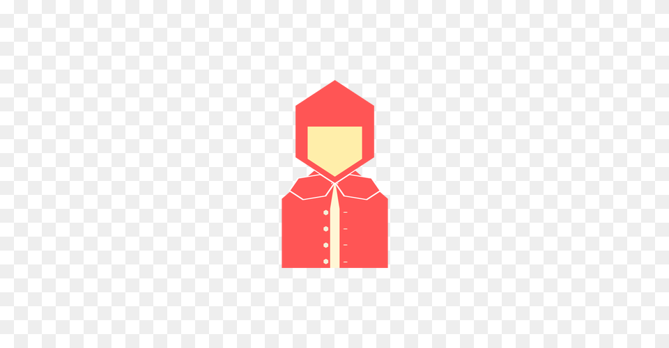 Red Riding Hood Character Drawn In Hexagons Vector Clip Art, Clothing, Coat, Dynamite, Weapon Free Png Download