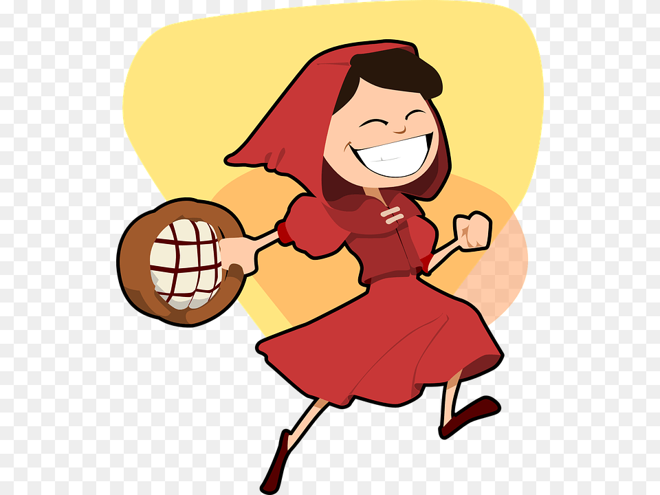 Red Riding Hood Clipart Happy Person Cartoon Red Riding Hood, Baby, Face, Head, People Free Transparent Png