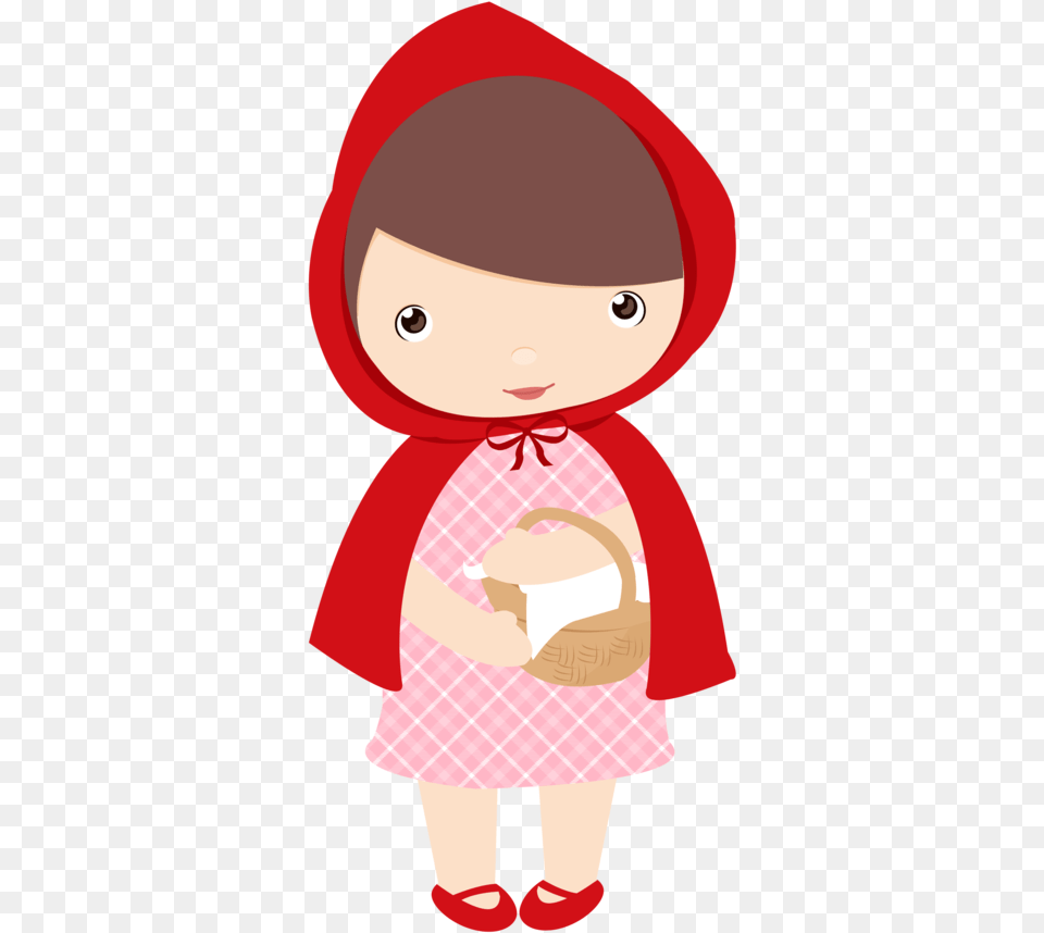 Red Riding Hood Clipart Happy Woman Little Red Riding Hood Clipart, Baby, Person, Clothing, Coat Free Png Download