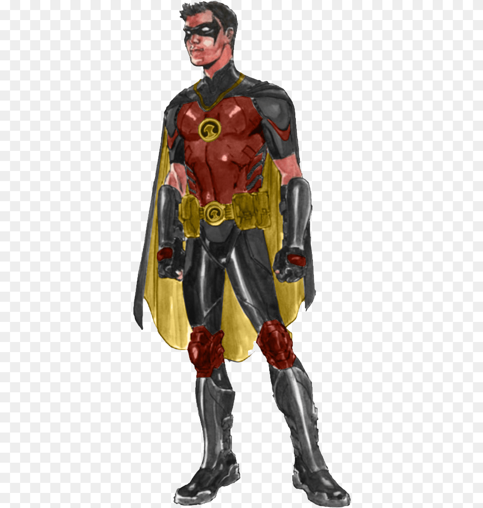 Red Robin Rebirth Redesign By Trickarrowdesigns Tim Tim Drake Red Robin Rebirth, Adult, Male, Man, Person Png Image