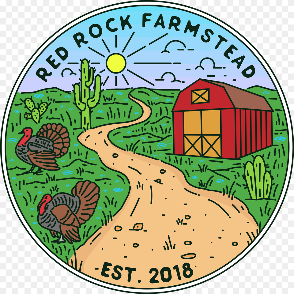 Red Rock Farmstead Illustration, Outdoors, Nature, Disk Free Png