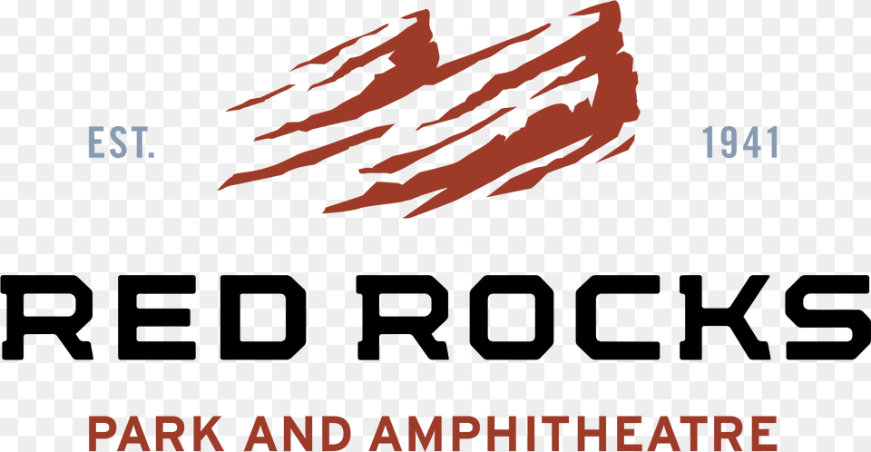 Red Rocks Logo Red Rocks Amphitheater Logo, Mountain, Nature, Outdoors, Volcano Free Transparent Png