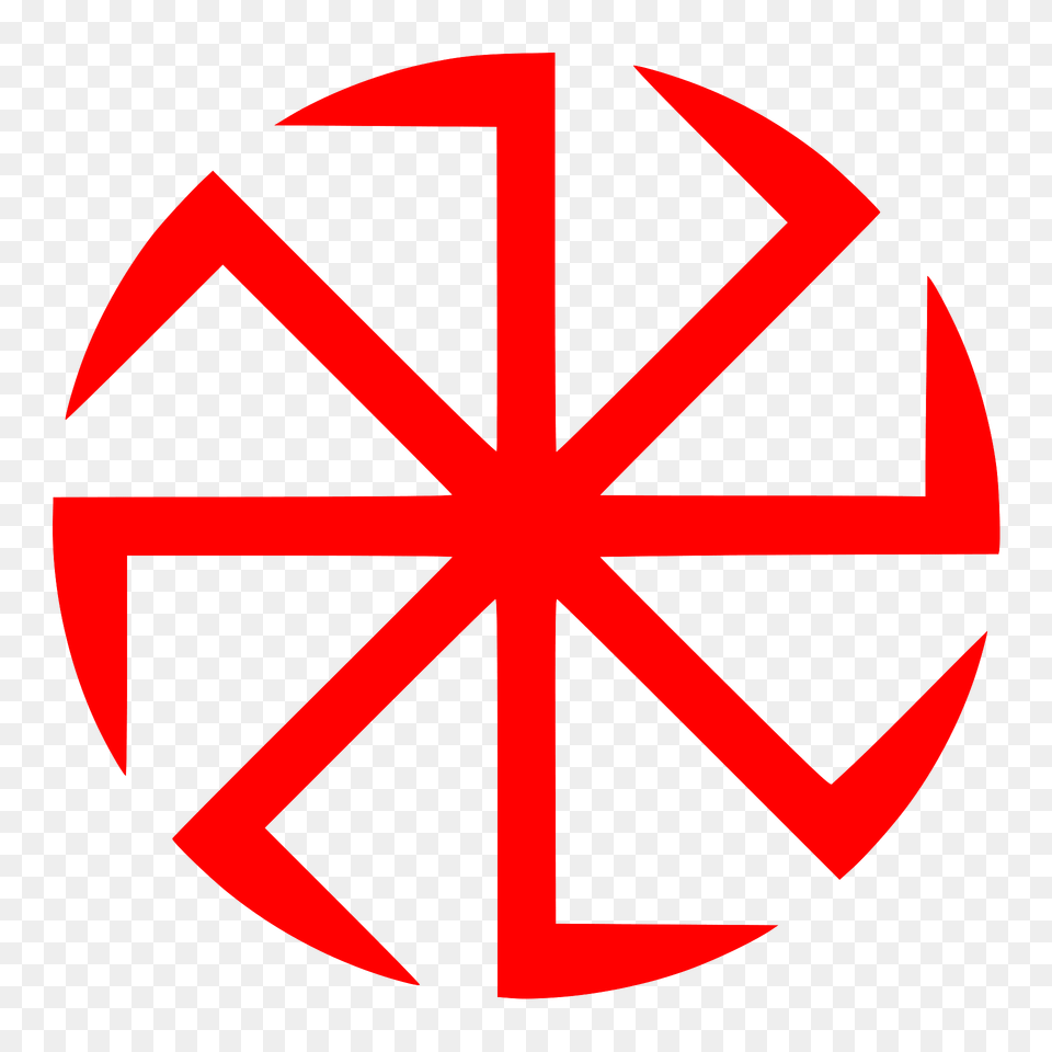 Red Rodnover Kolovrat Clipart, Symbol, Logo Free Png Download
