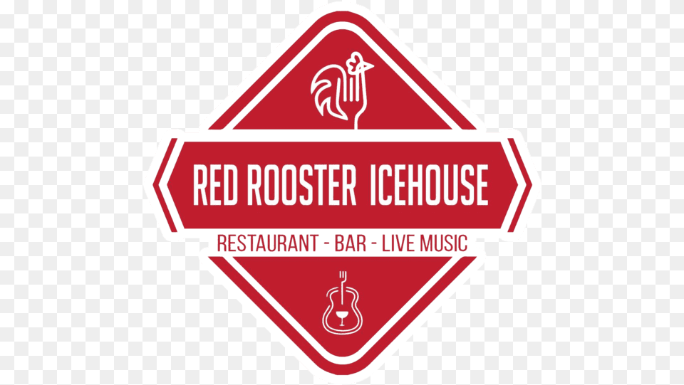 Red Rooster Icehouse, Sign, Symbol, Road Sign, First Aid Free Transparent Png