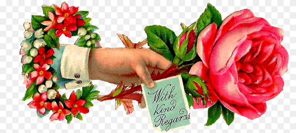Red Rose Clipart Love Flower Thank You Flowers Hand, Flower Arrangement, Plant, Accessories, Flower Bouquet Free Transparent Png