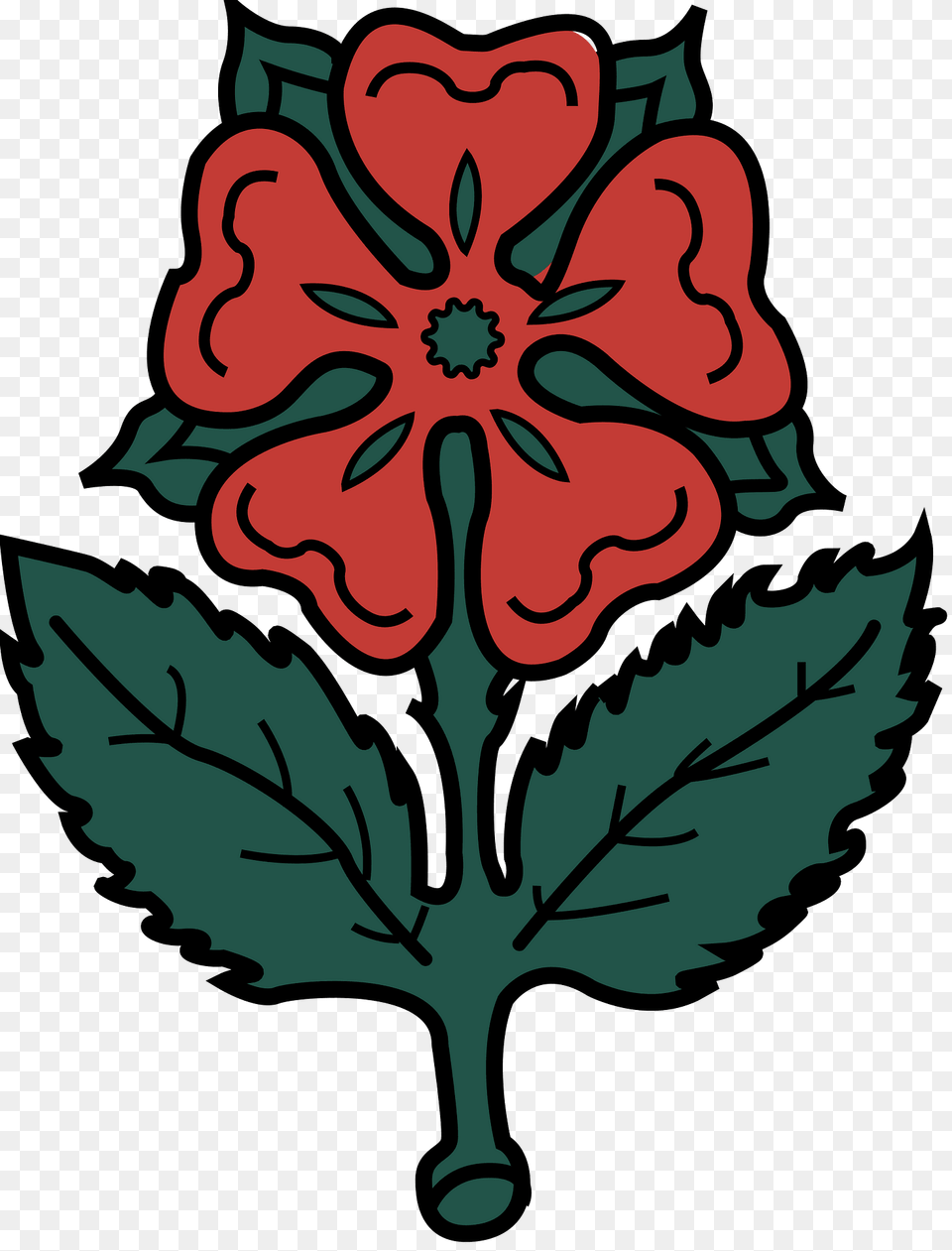 Red Rose Of Lancaster Flag Of Montreal Clipart, Flower, Plant, Hibiscus, Dynamite Free Png