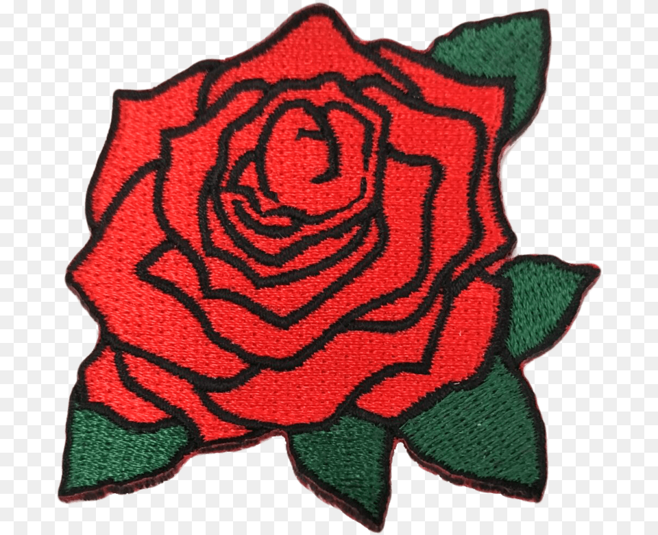 Red Rose Sticker Tumblr By Hannah Rose Patch, Plant, Pattern, Flower, Home Decor Free Transparent Png