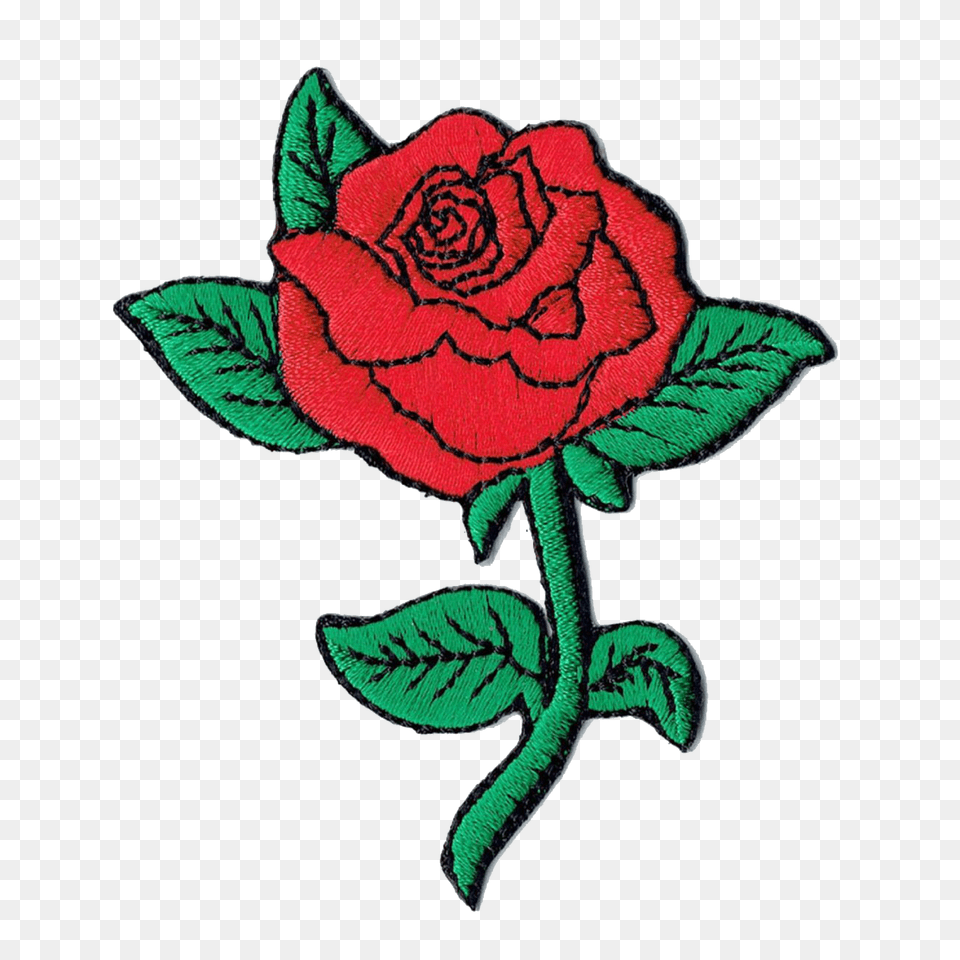 Red Rose Stickers Stick Tumblr Art Hannah Freetoedi, Flower, Pattern, Plant, Embroidery Free Png