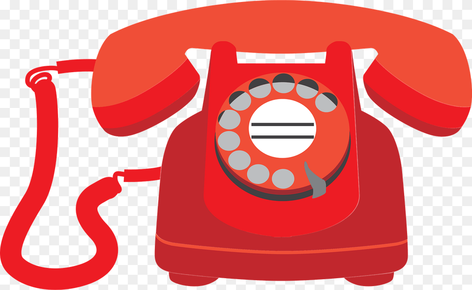 Red Rotary Telephone Clipart, Electronics, Phone, Dial Telephone, Dynamite Free Transparent Png