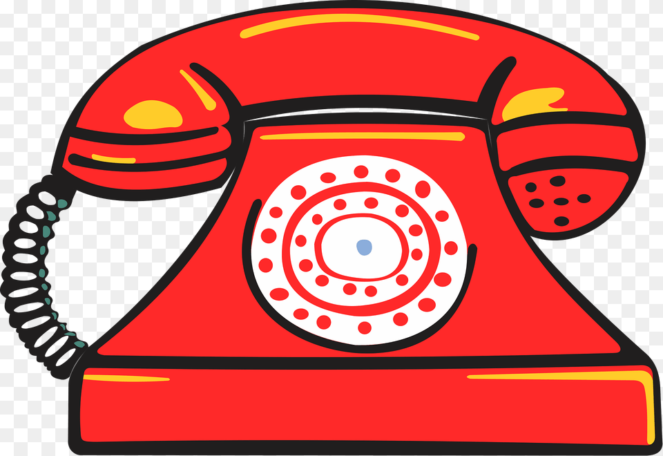 Red Rotary Telephone Clipart, Electronics, Phone, Dial Telephone Free Png Download