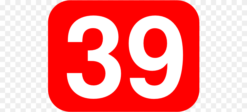 Red Rounded Rectangle With Number 39 Clip Art Raj Mehak Basmati Rice, Symbol, Text, Food, Ketchup Free Transparent Png