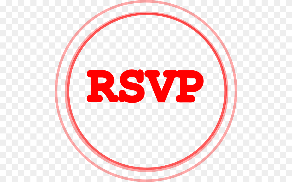 Red Rsvp Circle Clip Art, Logo, Food, Ketchup, Symbol Free Png