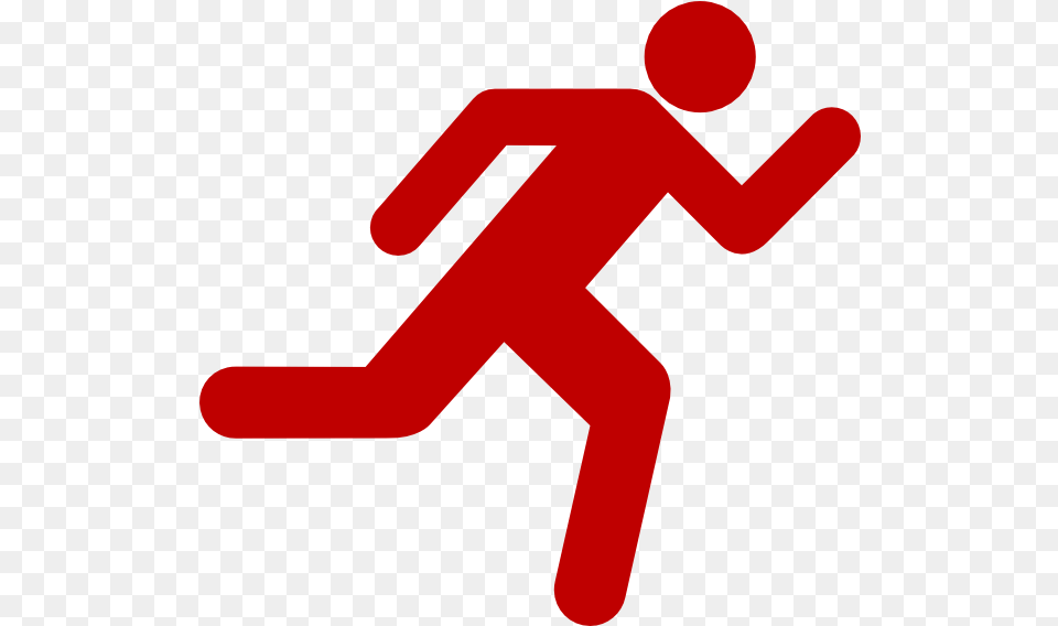 Red Running Icon Running Icon Transparent Background, Sign, Symbol, Dynamite, Weapon Free Png