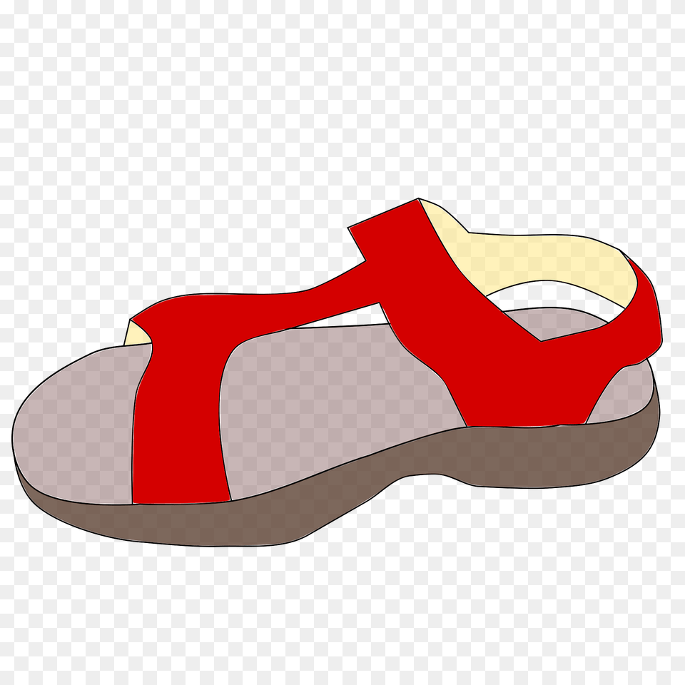 Red Sandal Clipart, Clothing, Footwear, Smoke Pipe Free Png