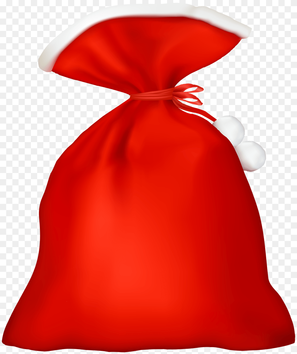 Red Santa Bag Transparent Clip, Accessories, Tie, Clothing, Dress Png Image