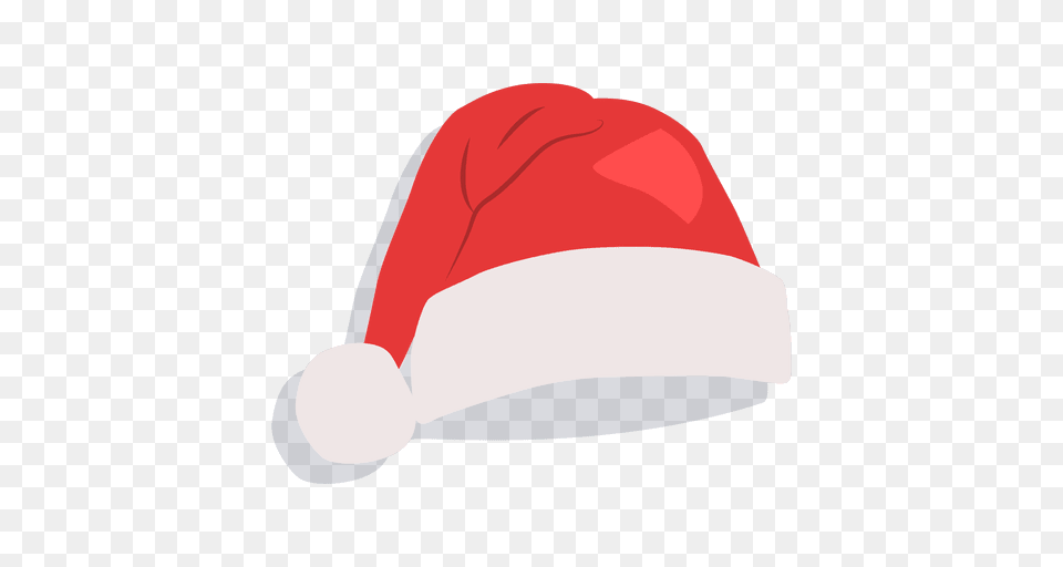 Red Santa Claus Hat Drop Shadow Icon, Baseball Cap, Cap, Clothing, Swimwear Free Png Download