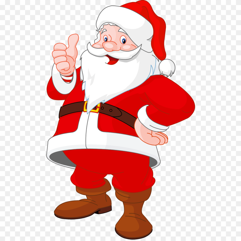 Red Santa Claus Hat Clip Art With, Body Part, Finger, Hand, Person Free Png Download