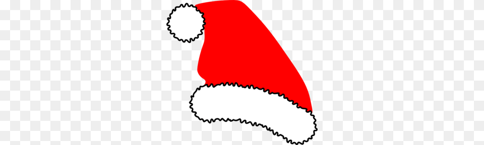 Red Santa Hat Clip Art, Clothing, Cap, Meal, Food Free Png Download