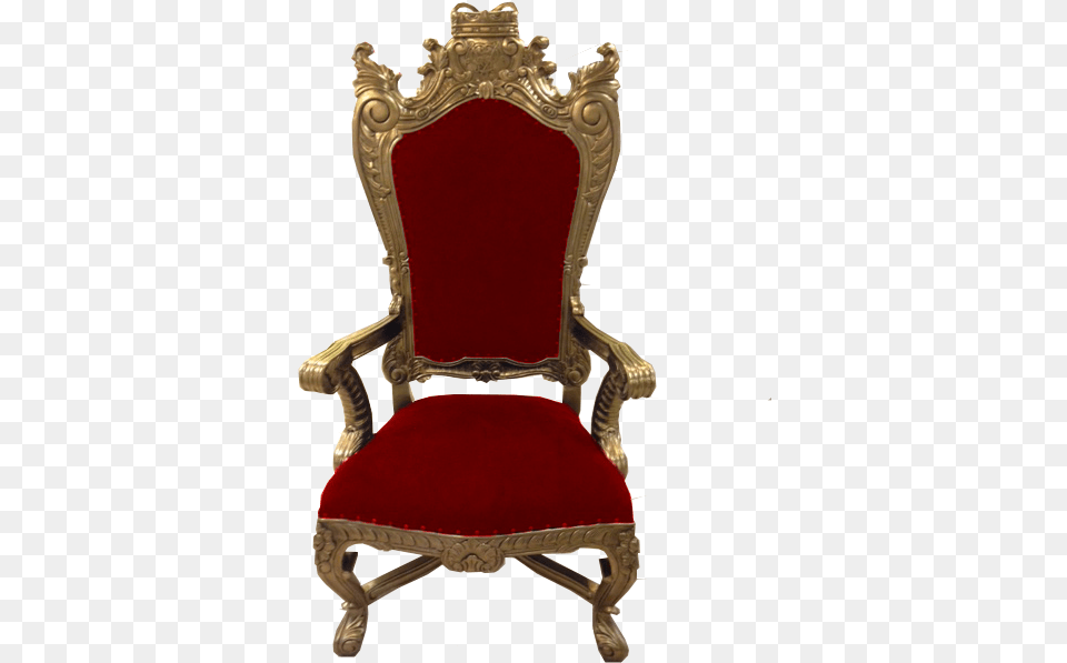 Red Santa S Throne King39s Throne Background, Chair, Furniture, Armchair Free Transparent Png