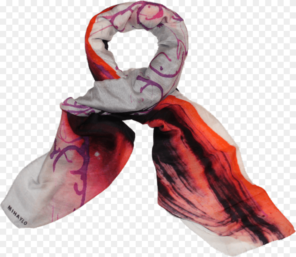 Red Scarf Scarf, Clothing, Adult, Female, Person Free Transparent Png