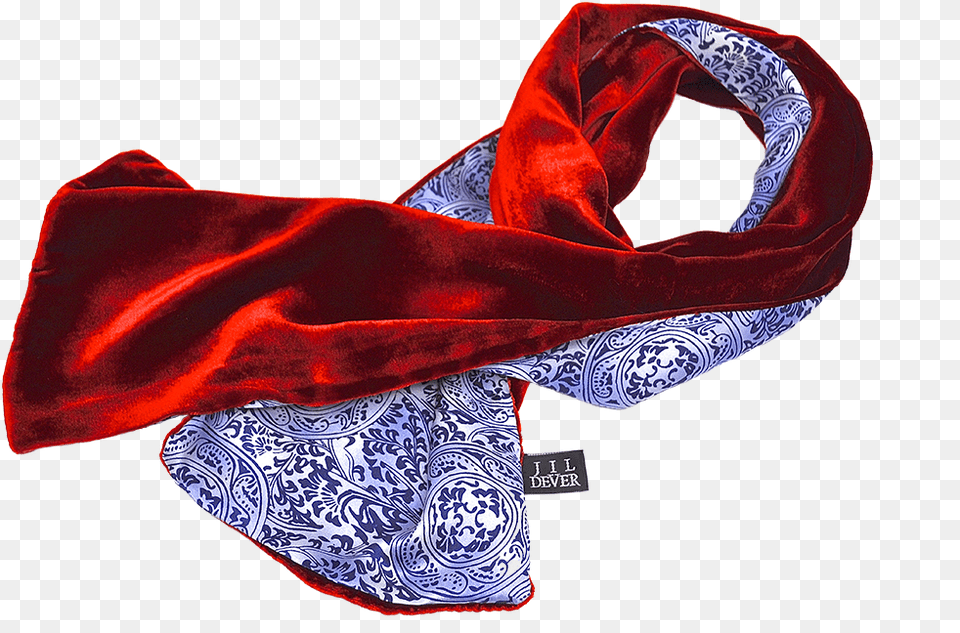 Red Scarf Silk, Clothing, Stole Png Image