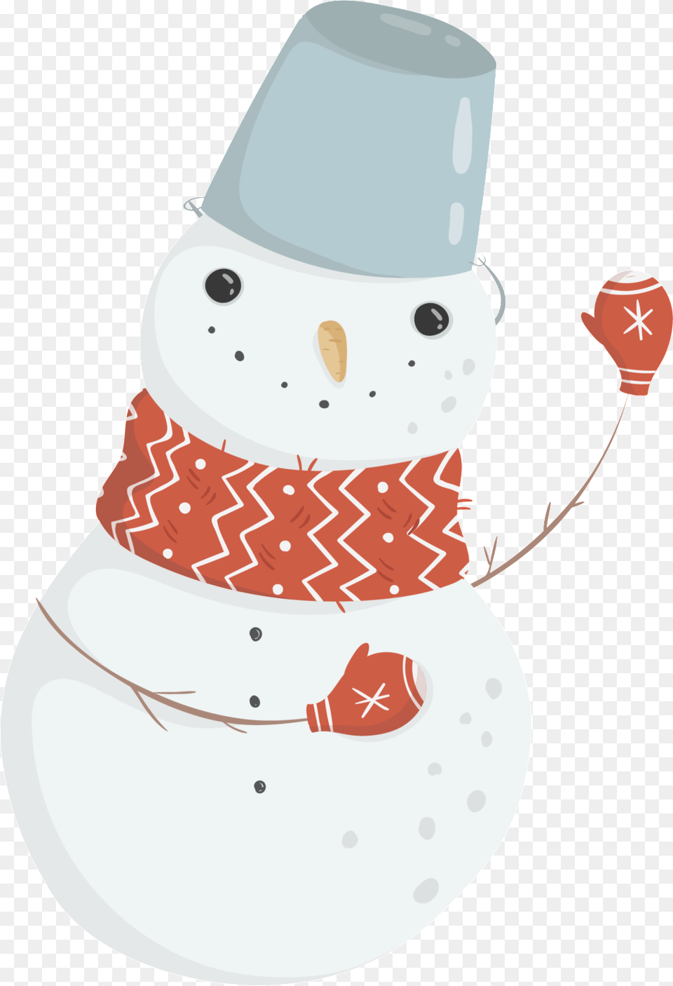Red Scarf Snowman Transparent Cartoon Winter Buckle Snowman, Nature, Outdoors, Snow Free Png
