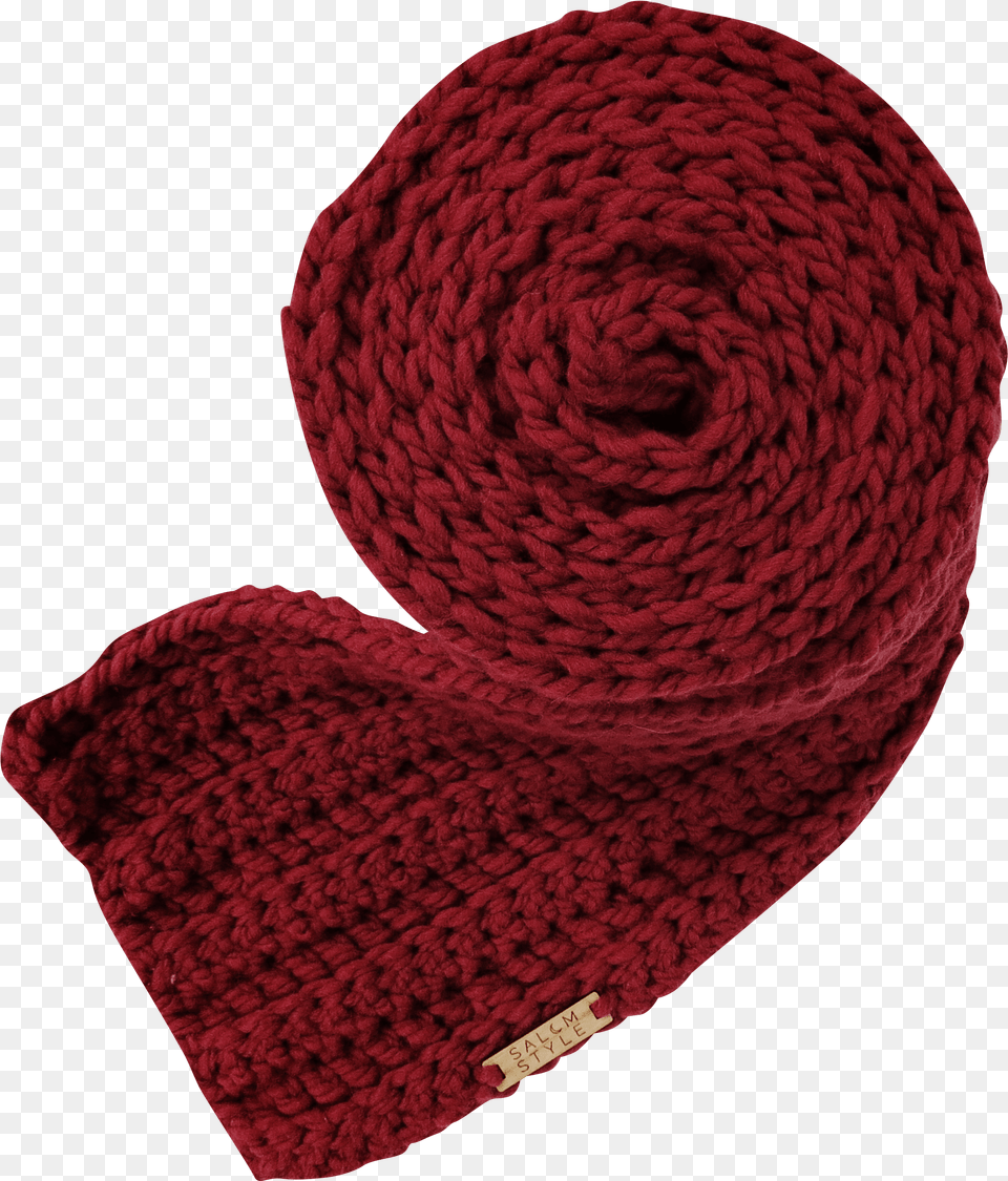 Red Scarf Woolen, Clothing, Hat, Adult, Female Free Png Download