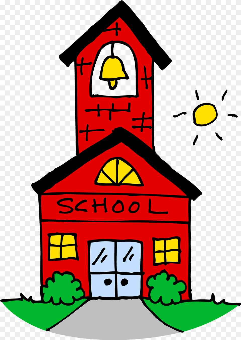 Red School Cliparts, Architecture, Bell Tower, Building, Tower Png