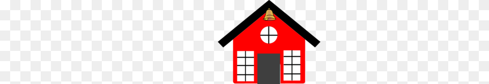 Red School House With Bell Clip Art, Outdoors, Nature, Countryside, Dynamite Free Png