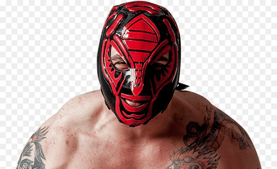 Red Scorpion Fabio Giarratano Wrestler In Pakistan Lucha Libre, Tattoo, Skin, Person, Man Png