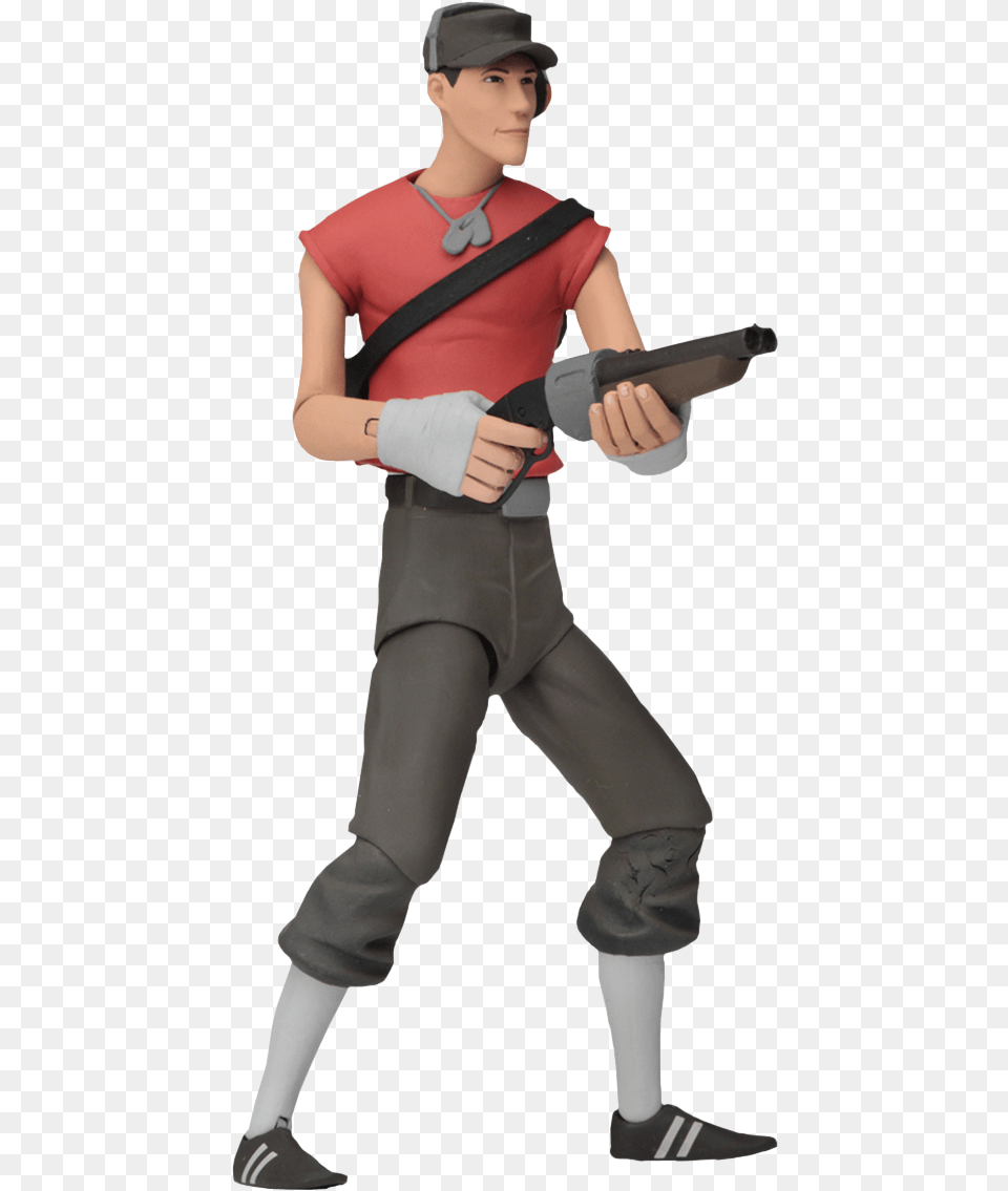 Red Scout Series 4 7 Scale Action Figure Team Fortress 2 Figures, Person, People, Woman, Costume Png