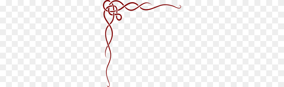 Red Scroll Border Clip Art, Knot Free Png Download