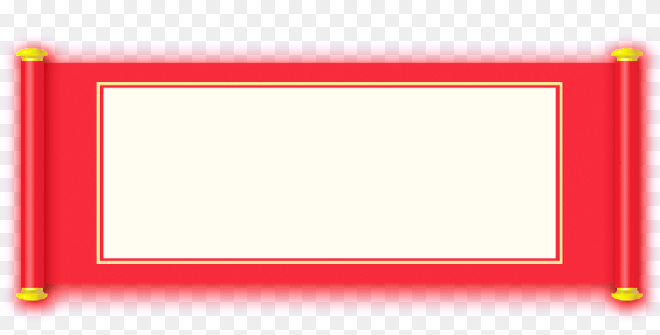 Red Scroll Transparent Vector, White Board, Text Free Png Download