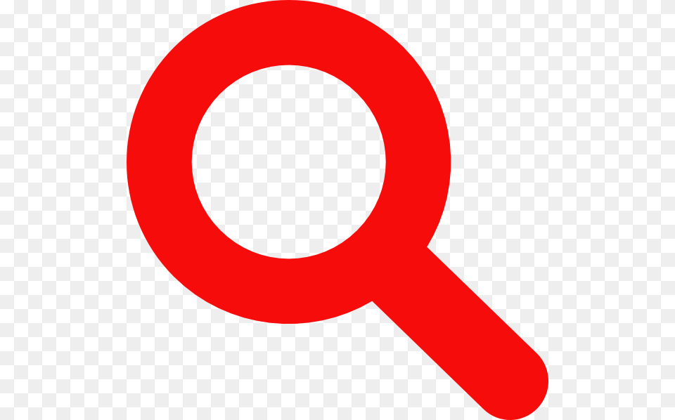 Red Search Button, Magnifying Free Png