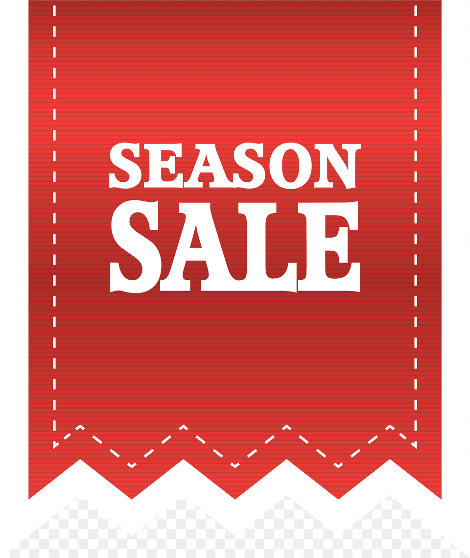 Red Season Sale Label Clipart Image Red Tag Sale, Advertisement, Poster Free Png Download